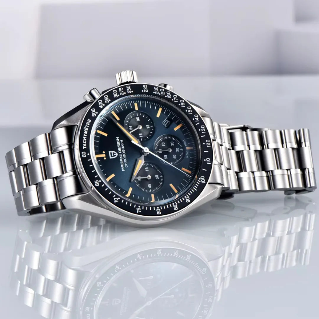 Relógio Quartzo Nexor Dark Blue Detalhes Laterais